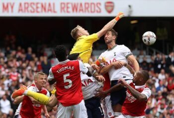 Arsenal sink 10-man Tottenham in north London derby 